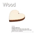 thumbnail image 4 of Corazones de madera de 15 mm, paquete de 100 recortes de madera en blanco, 4 of 5