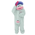 thumbnail image 2 of Silly Monster Onesie Adult,Big Mouth Monster Froggie Onesie Pajamas Party (Add Comb) Light Blue L, 2 of 6