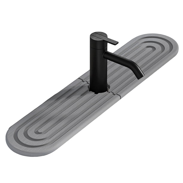 Inteprter Tapete para fregadero Ternal, absorbente y de secado rápido, protector de grifo para fregadero de cocina Juegos de accesorios de baño do 60*10 cm