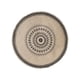 thumbnail image 2 of Mantelón de mesa con borlas de yute | Patrón geométrico redondo | Alfombrilla antiescaldante para aislamiento térmico | Lino natural | 15 pulgadas Negro Blanco | Decoración Duradera y Fácil de, 2 of 6