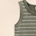 thumbnail image 6 of NOLDARES Toddler Boys 2-Piece Tank Top Shorts Set Summer Casual Outfits Sleeveless Striped Design AG,0-6 M, 6 of 6