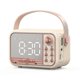 thumbnail image 1 of S11 Handheld Retro Alarm Clock Bluetooth Speaker S11 (Beige), 1 of 4