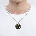 thumbnail image 4 of Peacock Necklace Personalized Custom Photo Round Pendant Adjustable Stainless Steel Necklaces with Gift Box for Men Women Mothers Valentine's Jewelry Gift, 4 of 6