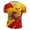 013_Spain Yellow, variant on Urban Street 2026 Bull T-Shirt, Men’s Casual Short Sleeve Fan Tee