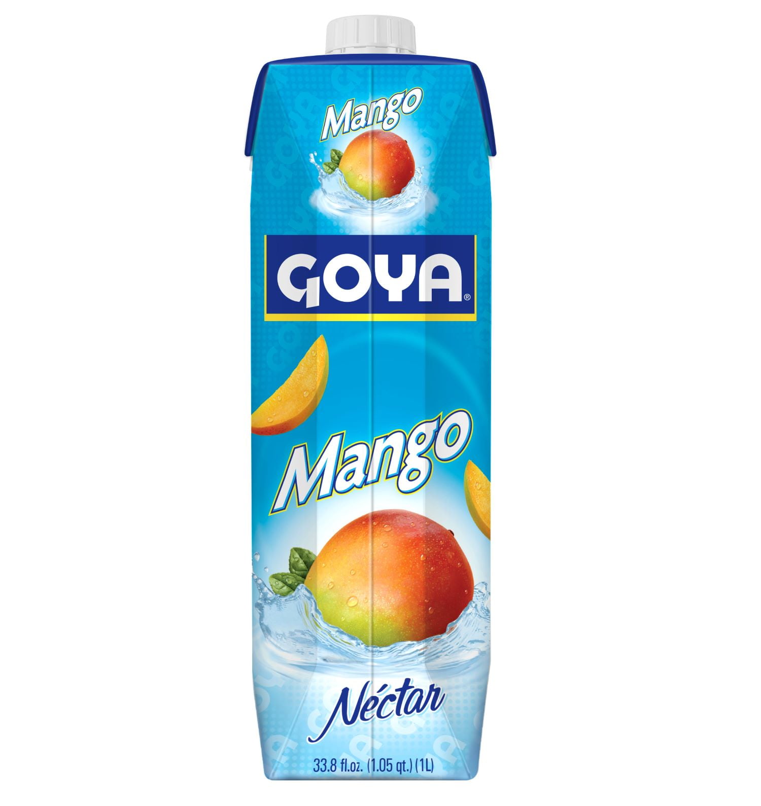 (12 pack) Goya Mango Nectar, Fruit Puree Drink, 33.8 fl oz