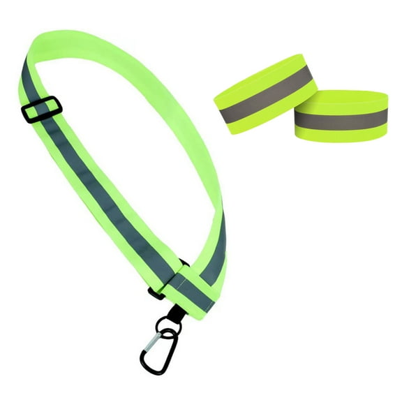 RuiJiao Reflective Sash for Walking at Night, High Visibility Reflective Running Gear Night Walking Safety Gear for Men Women Kids, Reflective Sash for Running Walking
