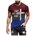 thumbnail image 4 of Bjutir Men Casual T-Shirts Fashion Casual Short Sleeve Pullover T Shirt Printed Top 2Xl, 4 of 6