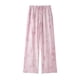 thumbnail image 3 of HH TRAF Traje de verano para mujer, camisa holgada con cuello vuelto y manga larga con botonadura sencilla y pantalón con lazo y cintura alta con cordones para mujer, 3 of 5
