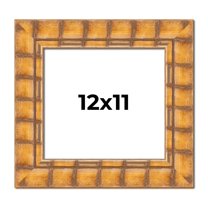 12x11 Frame Beige Real Wood Picture Frame Width 3 inches | Interior Frame Depth 0.5 inches |