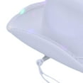 thumbnail image 6 of Segolike Bridal Cowgirl Hat with LED Charm Western Cowboy Hat for Beach Gift Party Favors White, 6 of 8