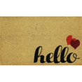 thumbnail image 1 of Dynamic Rugs AS242967130 24 x 36 Po Tapis de Porte Aspen Hello Hearts - Ivoire et Rouge, 1 of 1