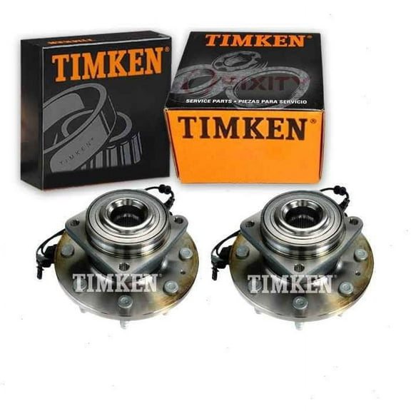 2 pc Timken Rear Wheel Bearing Hub Assembly compatible with Ford Escape 2013-2018