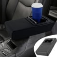 thumbnail image 7 of Adifare Car Armrest Center Console Pillow Leather Auto Armrest Cushion with Cup Holder and Phone Holder Memory Foam Car Armrest Cushion for Most Cars, 7 of 7