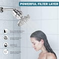 thumbnail image 4 of FEELSO Shower Head Filter, 18 Stage Stainless Steel Universal Showerhead Water Filters for Hard Water, 4 of 7