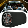 thumbnail image 1 of Subwoofer, Audio  12V Round Barrel Shape ABS Leather  for Car for RVs for SUVs for Truck, 1 of 8