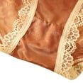 thumbnail image 4 of Kmdttou Panties for Women Sexy Lace High Cut Panties Comfort Bikini Panty Stretch Underpants Breathable Ladies Briefs (Available in Plus Size) Orange-M, 4 of 5