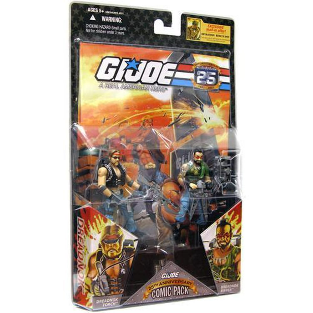 GI JOE Hasbro 25th Anniversary 3 3/4 Wave 2 Action Figures Comic Book 2Pa