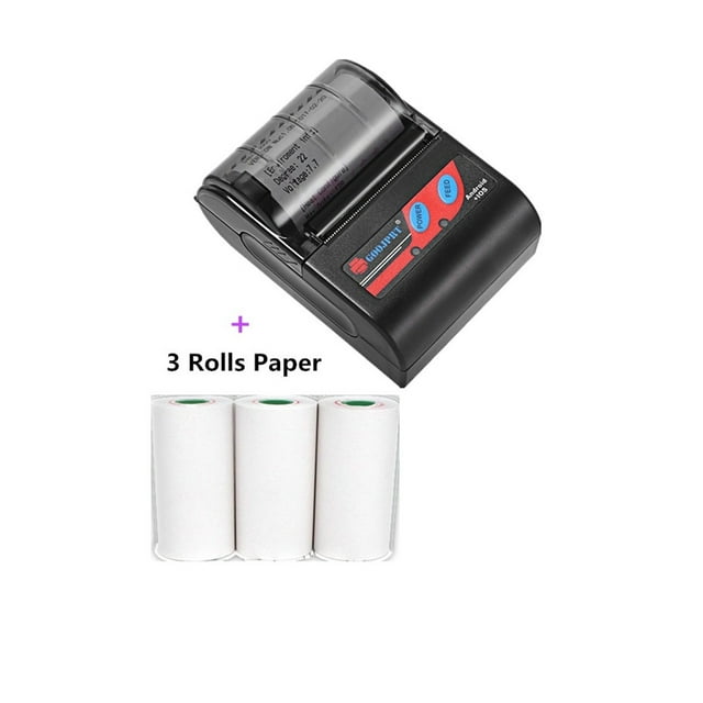 Imprimante de Notes Sans Encre Portable Sans Fil 58 mm Mini Bluetooth POS Imprimante Thermique de Reçus Papier