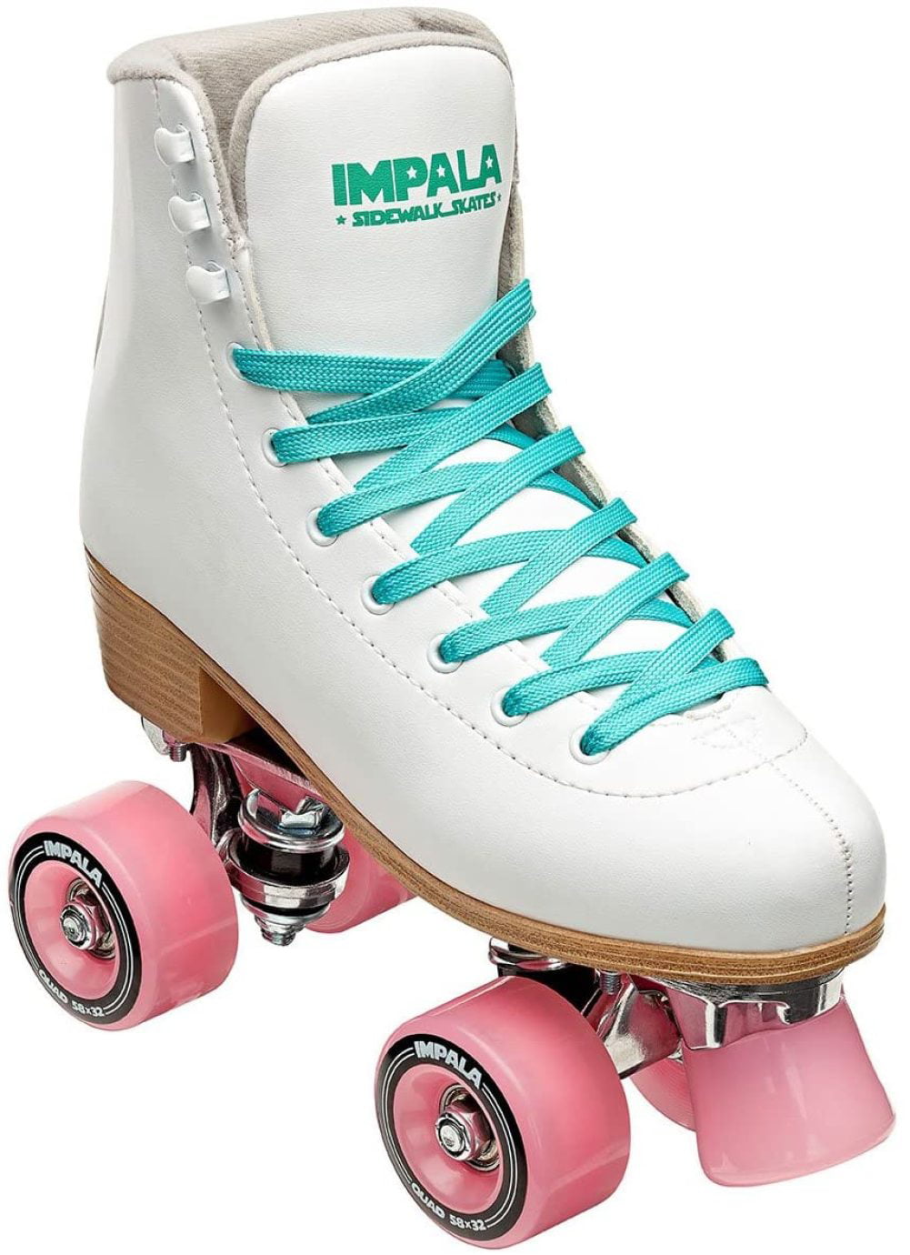 WomensHolographic Size: 7 Quad Roller SkatesVegan Details about   Impala 