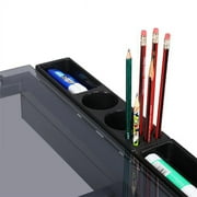 Renwick Adjustable Drafting Table with Tempered Glass and Storage Drawers