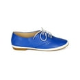 thumbnail image 2 of New Women Nature Breeze Laguna Beach Leatherette Two Tone  Lace Up Sneaker Flat, 2 of 5