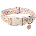 thumbnail image 1 of Collar para perro Aring Pet Summer ajustable de algodón con estampado floral, 1 of 4