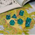 thumbnail image 4 of Dados poliédricos suyoo juegos de rol transparente/azul, 4 of 5