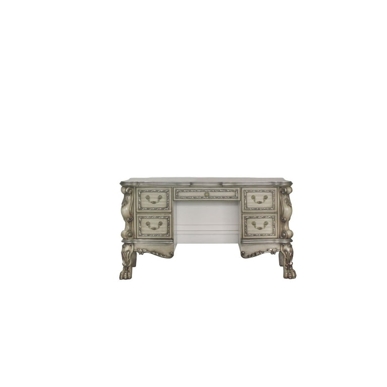 ACME Dresden Vanity Desk in Vintage Bone White - Walmart.com