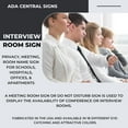 thumbnail image 6 of ADA CENTRAL SIGNS - 6" X4" Interview Room Sign - ADA Compliant Tactile Graphics Grade 2 Braille Text Acrylic Wall Sign | Privacy, Meeting, Room Name Sign for Schools, Hospitals, Offices, & Apartments, 6 of 7