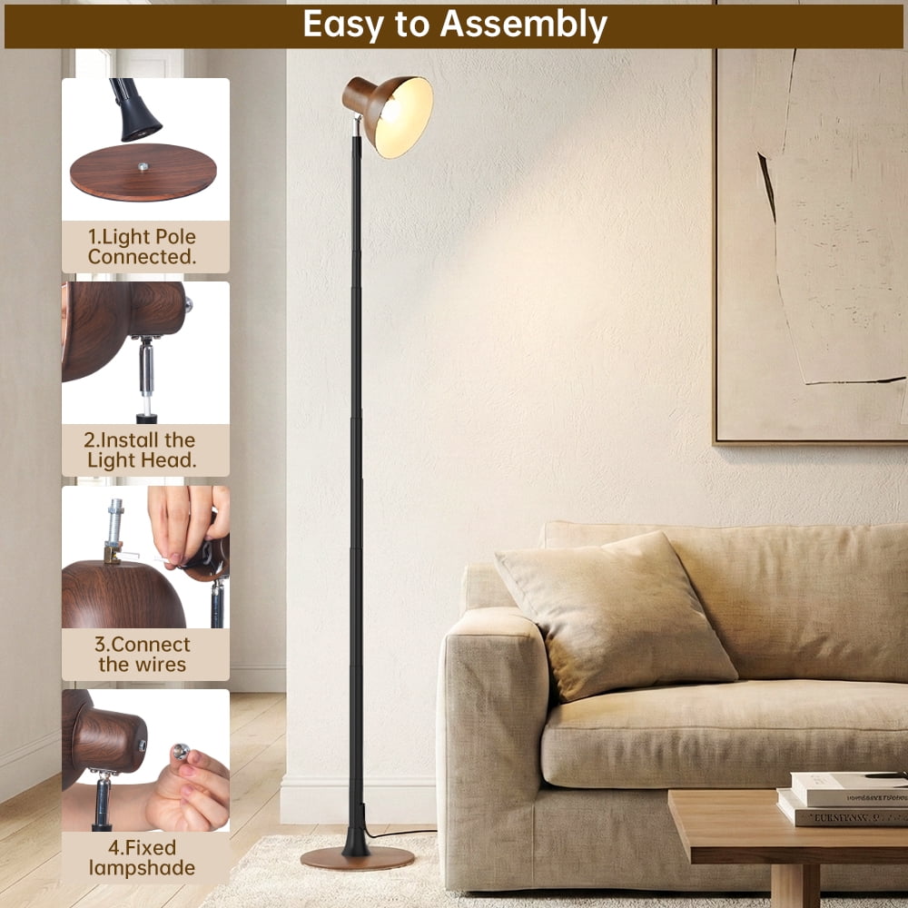 Modern LED Floor Lamp Adjustable Height/Light Table Lamp for Reading Bedroom