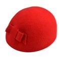 thumbnail image 1 of Mode Casual Femmes Béret Chapeau Vintage Style Élégant Doux Stretch Bonnet de Laine d'Hiver, 1 of 5