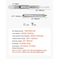 thumbnail image 4 of KFFKFF Set of Two Drawer Rails, Sizes Ranging from 16 to 60 inches, 500 lbs Weight Tolerance, Locking Mechanism Included, Ball Bearing Side Mount Drawer Slide Rail, 4 of 9