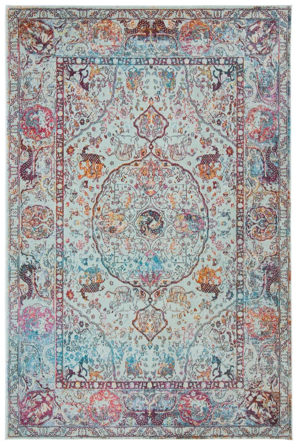 SAFAVIEH Luxor Jenny Floral Bordered Area Rug
