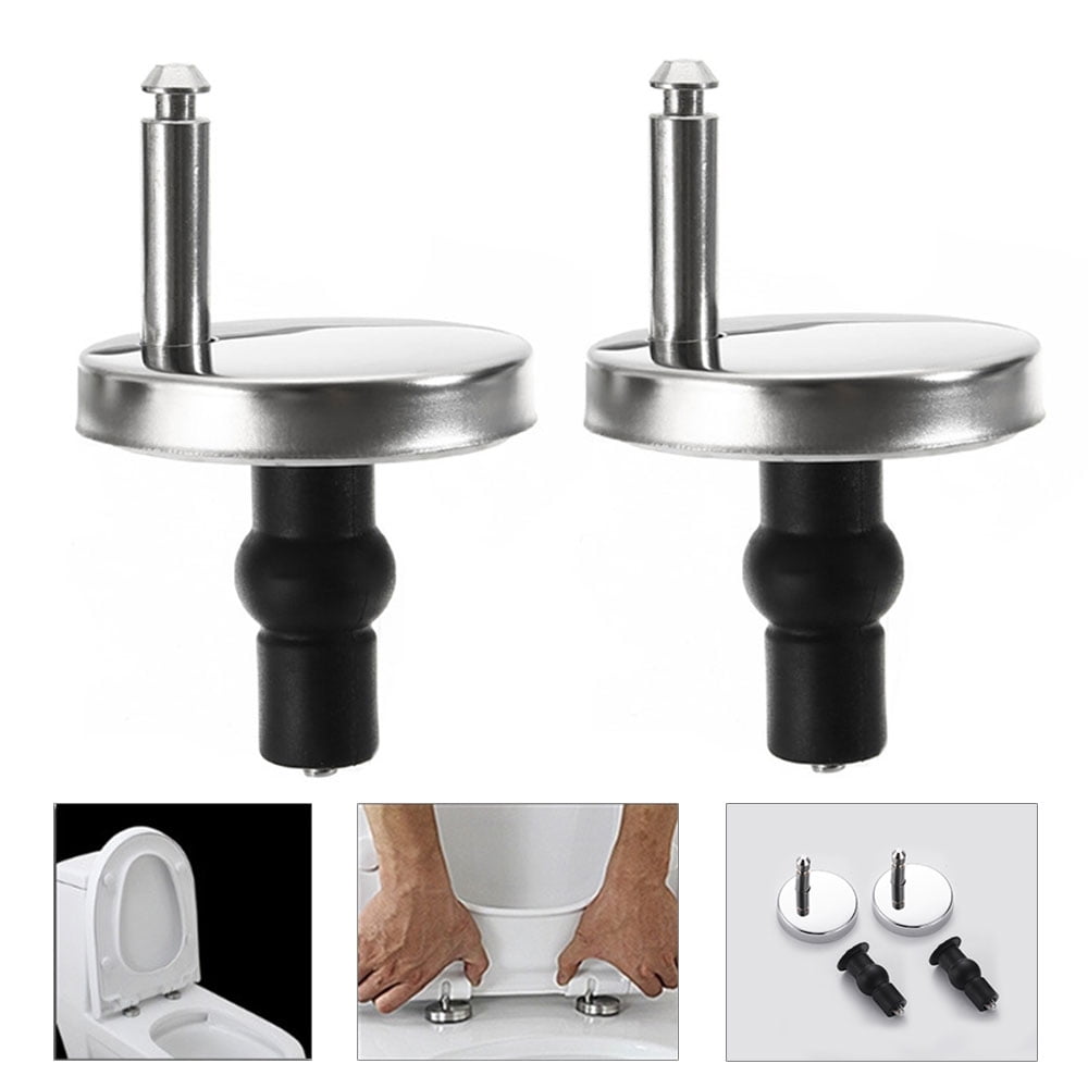Pair of Top Fixing Toilet Seat Hinge Fittings Quick Release Hinges