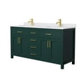thumbnail image 2 of Wyndham Collection Wcg242466d-Unsmxx Beckett 66" Free Standing Double Basin Vanity Set -, 2 of 7