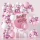 thumbnail image 1 of Pink And White Balloon Arch Garland Kit-121 PCS 5+12+18 Inch White Pink Baby Girl Balloons For Baby Girl Shower Decorations Birthday Engagement Party, 1 of 4