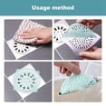 thumbnail image 7 of Disposable Self- Floor Drain Catcher Mesh Grid Stickers Non- Hair Stopper for Shower Kitchen Bathroom Bathtub Extra Thick Upgraded 2024 Version 10PCS, 7 of 7