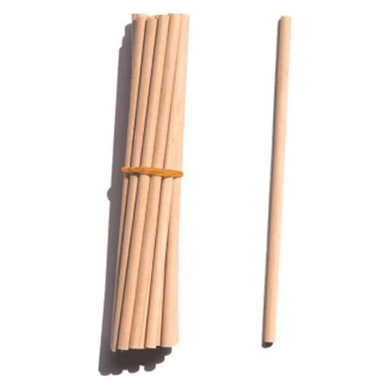 100pcs Wooden Popsicles Sticks Ice Cream Making Sticks Round Popsicles