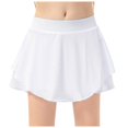 thumbnail image 2 of QHFBli Girls Butterfly Shorts Flowy Athletic 2 in 1 Cheer Flat Waistband with Pockets Fitness Short Skirt Half Skirt 3-4 Years, 2 of 9