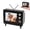 Black, variant on Mini Working TV for 1:12 Scale Dollhouse - 1500mAh Battery 8 Hour Playback, IPS Full View Screen with 8GB Storage, Tiny Television Decor for Collectors