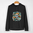 thumbnail image 2 of COMIO Frightening Masks Comfy Blanket Hoodie Men's Pullover Hoodie Black, 2 of 4