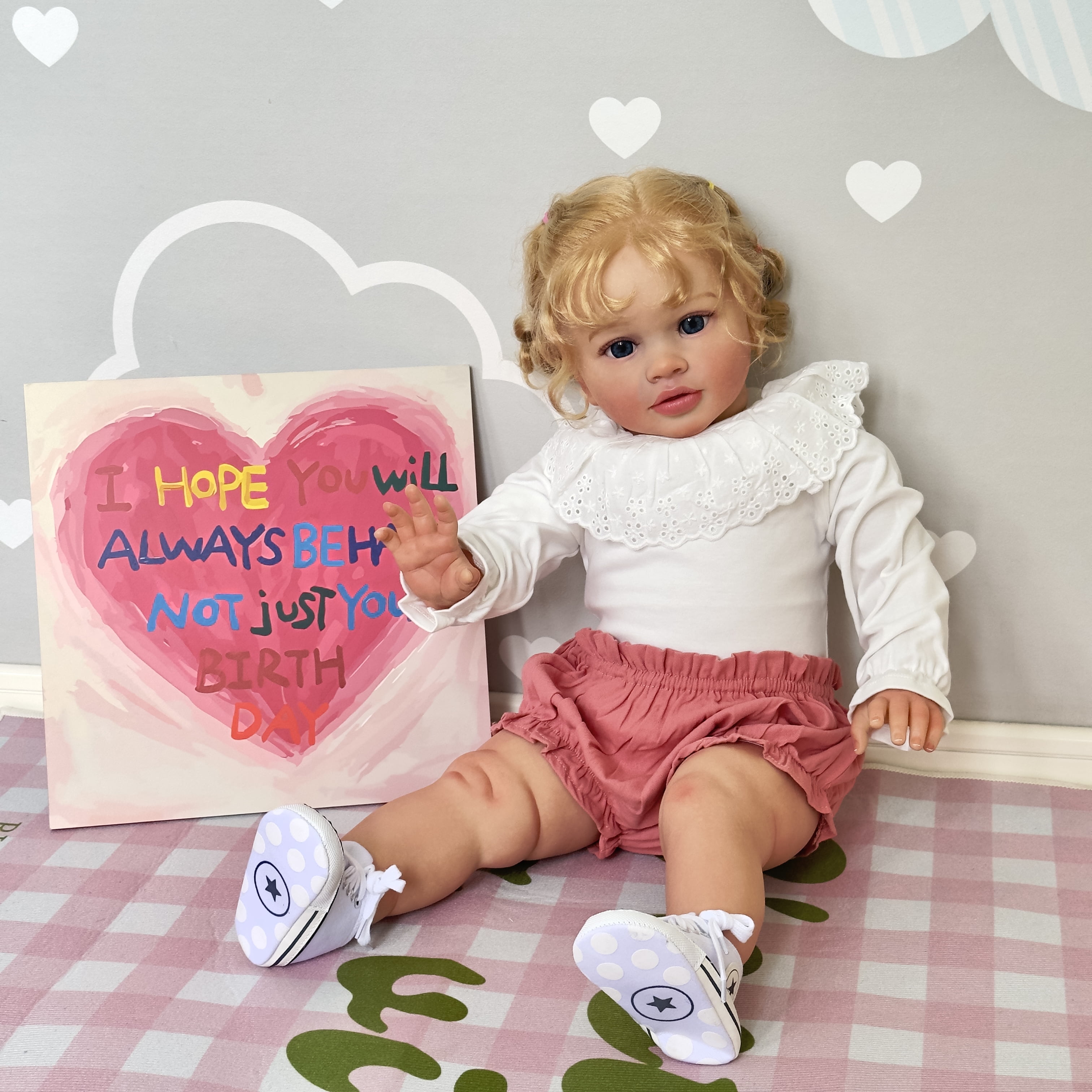 Realistic Reborn Baby Dolls Chubby 26" Lifelike Baby Girl that Look Real Soft Cloth Body Newborn Baby Dolls with Gift Box Set for Kids Age 3+