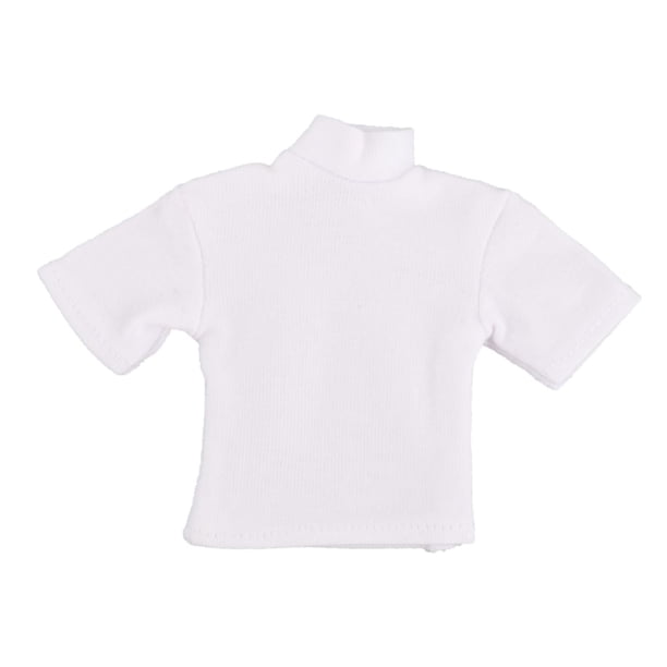 Camiseta de moda 1/12, trajes en miniatura, miniropa de manga corta, ropa de muñeca hecha a mano para cuerpo de figuras de 6", accesorios para modelos ,