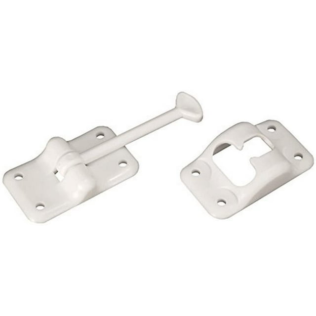 Rv Designer E231 Soporte De Puerta De Plástico Estilo T 3-1/2 Pulgadas Hardware De Puerta De Entrada Blanca