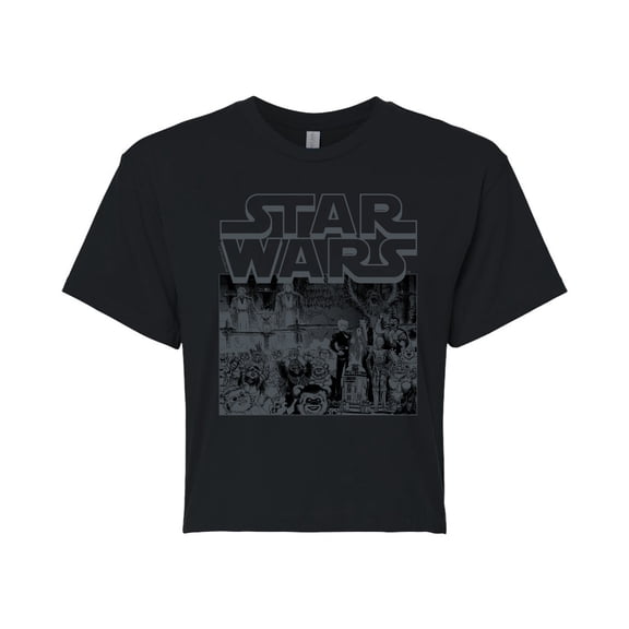 Star Wars - Manga Art Style - Juniors Cropped Tee