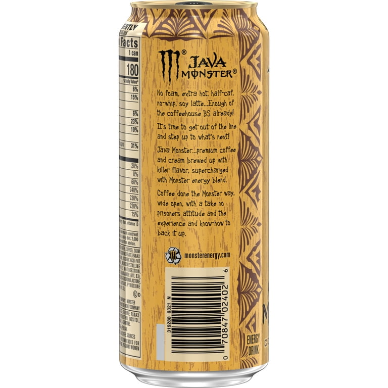 Java Monster Salted Caramel Coffee Energy Drink 15 Fl Oz with