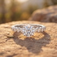 thumbnail image 6 of Rosec Jewels Lab Created Diamond Engagement Ring for Women (E-VS1 Quality) - IGI Certified Diamond Solitaire Ring, 18K White Gold, US 5.00, 6 of 8