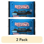 (2 pack) Red Vines Twists Black Licorice Candy, 14oz