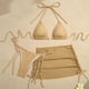thumbnail image 1 of Trajes de baño Amzcrzy Tankini para mujer, trajes de baño, trajes de baño Bikini con control de abdomen Traje de baño de bikini para mujer Conjunto de tres piezas Traje de baño de dos piezas Beige, L, 1 of 9