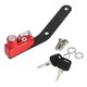thumbnail image 1 of Cerradura para casco de motocicleta Jadeshay antirrobo Aleación de aluminio Negro, 1 of 8